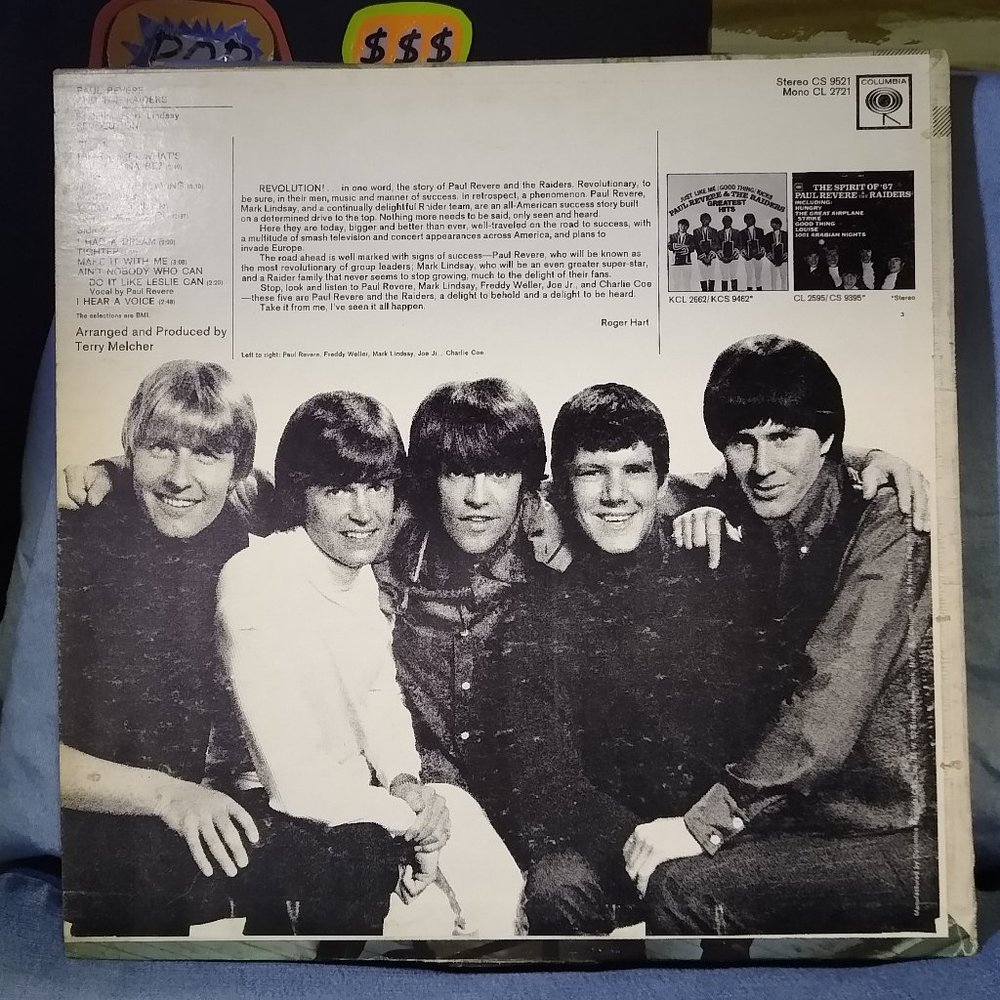 Paul Revere and The Raiders Revolution 1967 Vinyl Record - Picture 2 of 4